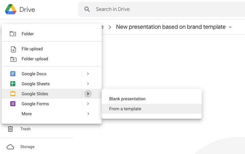 Google Drive instructions